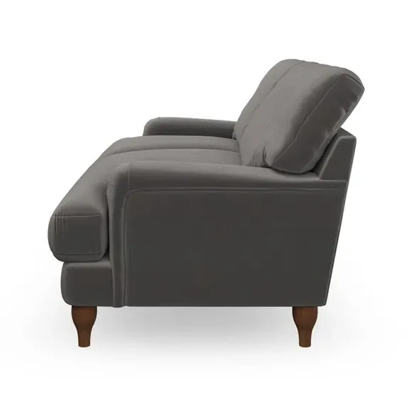 3-Seater Sofa with Bandaged Arms - Charcoal