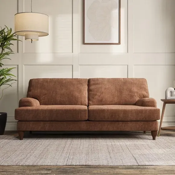 3-Seater Sofa with Bandaged Arms - Clay