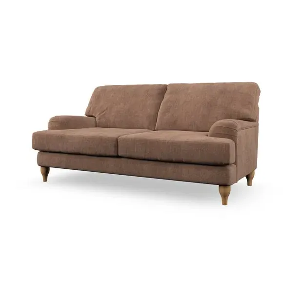 3-Seater Sofa with Bandaged Arms - Clay, Chenille