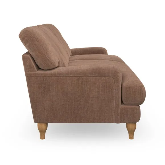 3-Seater Sofa with Bandaged Arms - Clay, Chenille