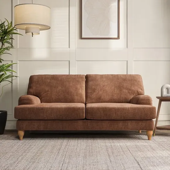 3-Seater Sofa with Bandaged Arms - Clay, Chenille