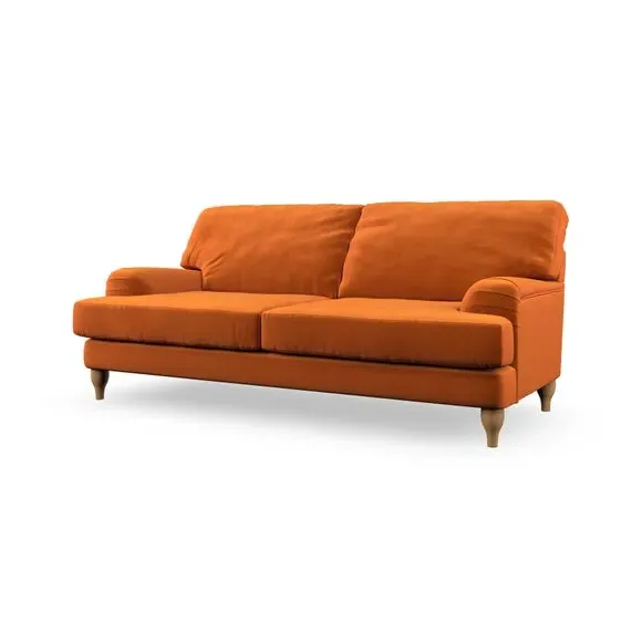 3-Seater Sofa with Bandaged Arms - Ginger