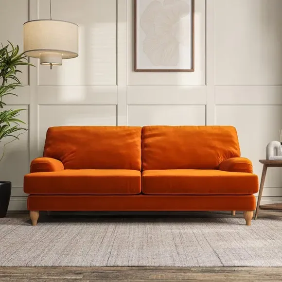 3-Seater Sofa with Bandaged Arms - Ginger