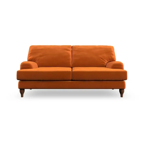 3-Seater Sofa with Bandaged Arms - Ginger, Velvet