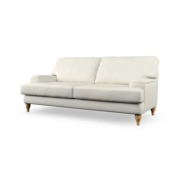 3-Seater Sofa with Bandaged Arms - Ivory