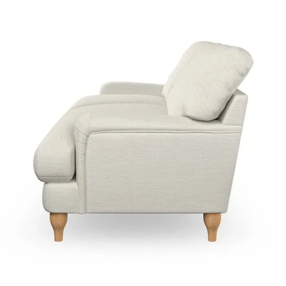 3-Seater Sofa with Bandaged Arms - Ivory