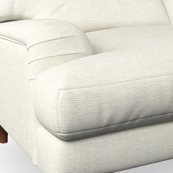 3-Seater Sofa with Bandaged Arms - Ivory, Weave