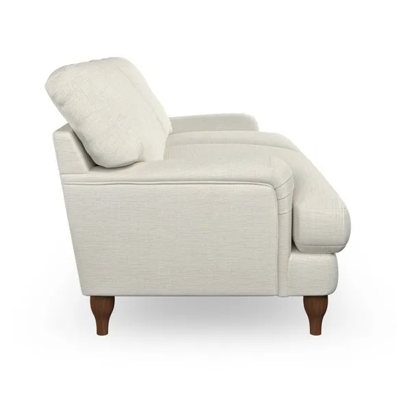 3-Seater Sofa with Bandaged Arms - Ivory, Weave
