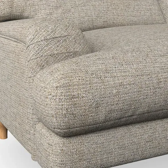 3-Seater Sofa with Bandaged Arms - Natural