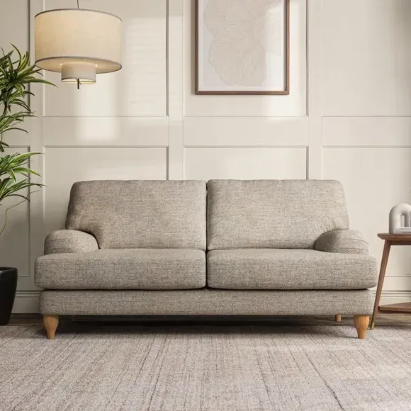 3-Seater Sofa with Bandaged Arms - Natural