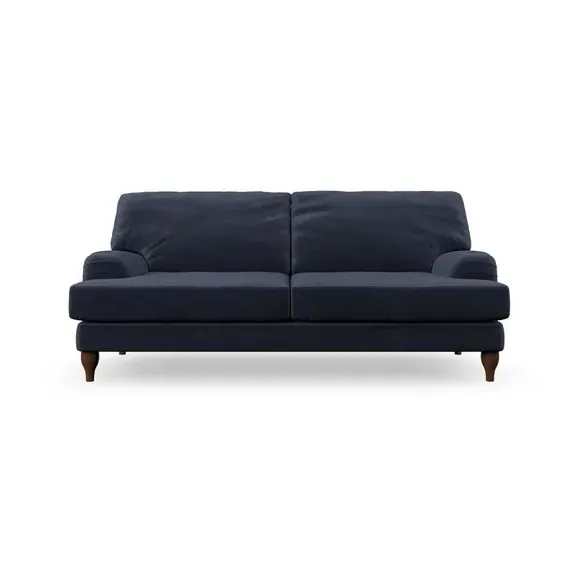 3-Seater Sofa with Bandaged Arms - Navy