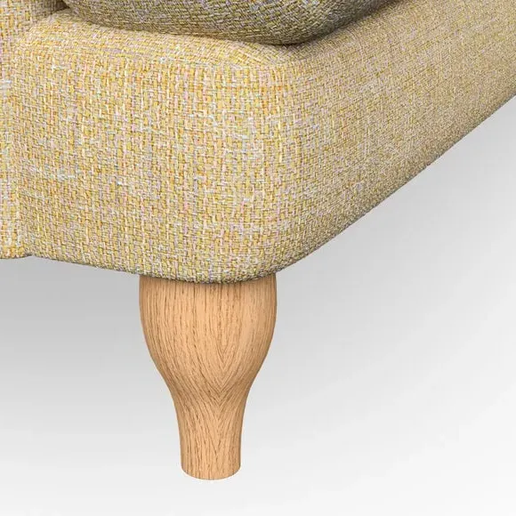 3-Seater Sofa with Bandaged Arms - Ochre, Weave