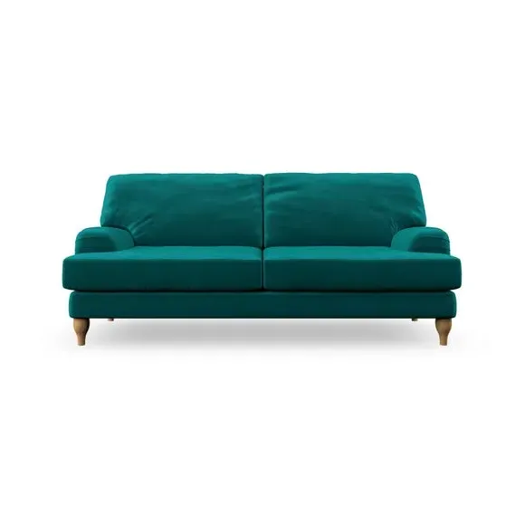 3-Seater Sofa with Bandaged Arms - Peacock