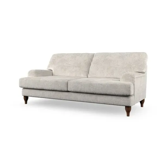 3-Seater Sofa with Bandaged Arms - White Sand