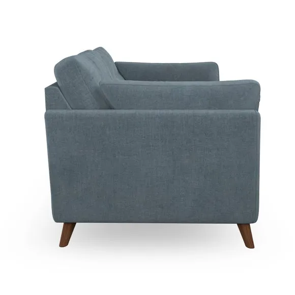 3-Seater Sofa with Button Details - Aqua