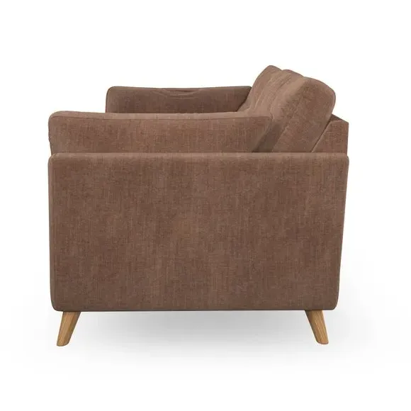 3-Seater Sofa with Button Details - Clay