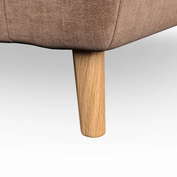 3-Seater Sofa with Button Details - Clay