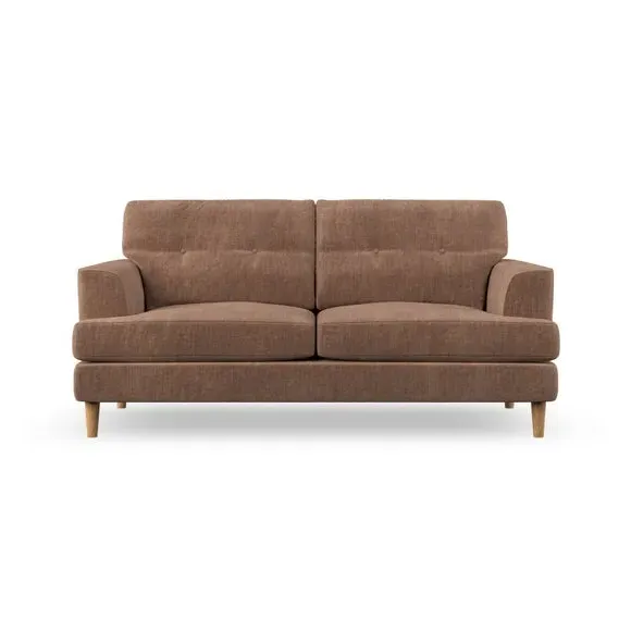 3-Seater Sofa with Button Details - Clay