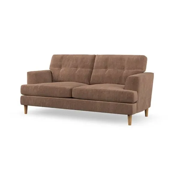 3-Seater Sofa with Button Details - Clay