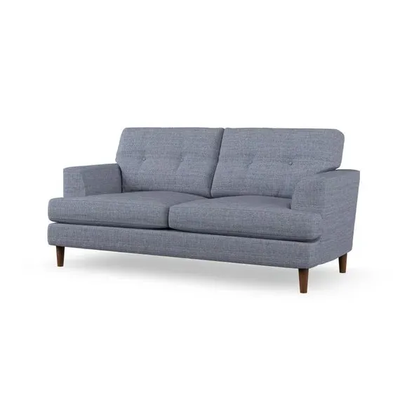 3-Seater Sofa with Button Details - Navy