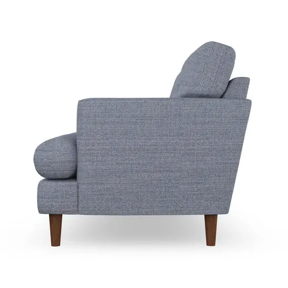 3-Seater Sofa with Button Details - Navy