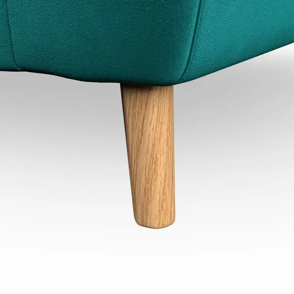 3-Seater Sofa with Button Details - Peacock