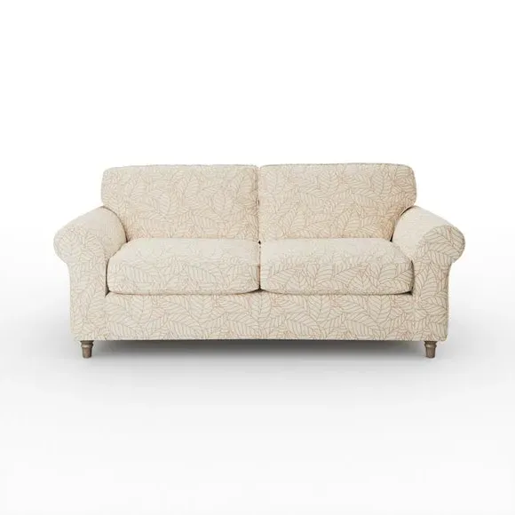 3-Seater Sofa with Curved Arms - Butterscotch, Fabric