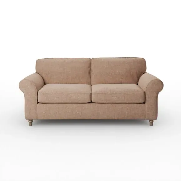 3-Seater Sofa with Curved Arms - Clay, Chenille