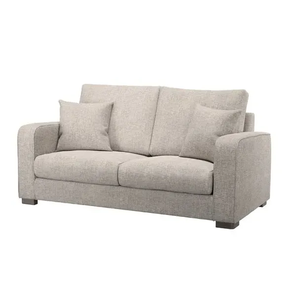 3-Seater Sofa with Deep Seats - Mushroom, Chenille