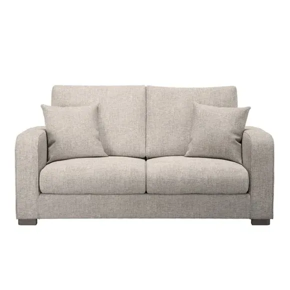 3-Seater Sofa with Deep Seats - Mushroom, Chenille