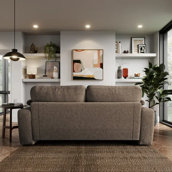 3-Seater Sofa with Feather Arms - Natural, Chenille