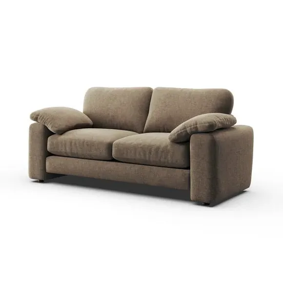 3-Seater Sofa with Feather Arms - Natural, Chenille