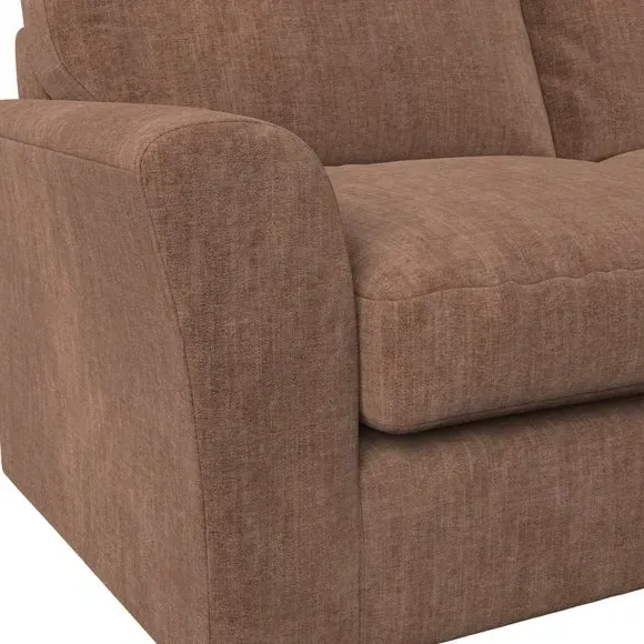 3-Seater Sofa with Flared Arms - Clay, Chenille