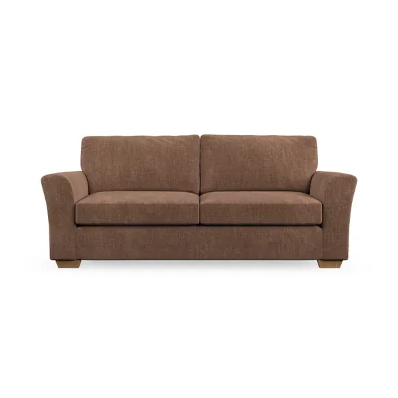3-Seater Sofa with Flared Arms - Clay, Chenille