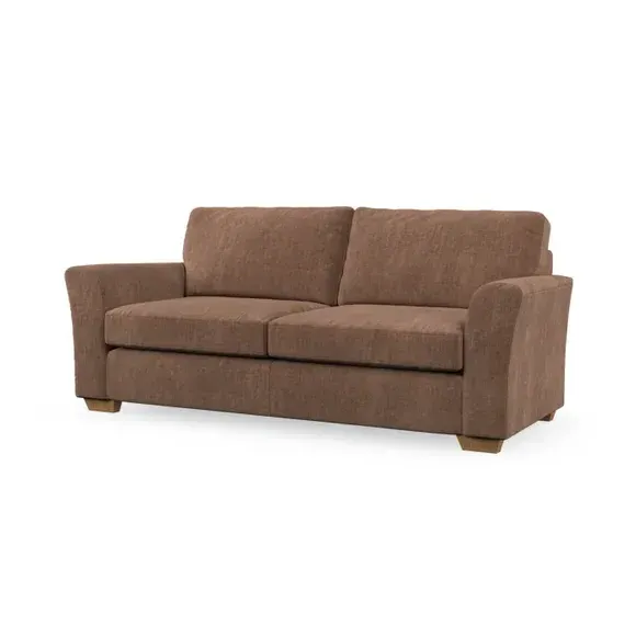 3-Seater Sofa with Flared Arms - Clay, Chenille