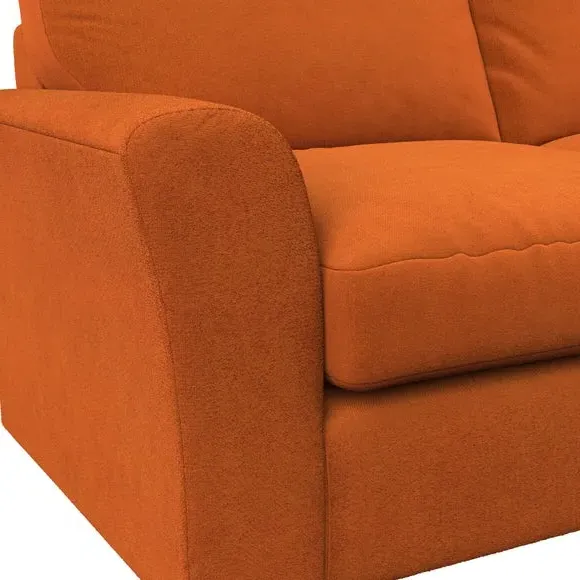 3-Seater Sofa with Flared Arms - Ginger, Velvet