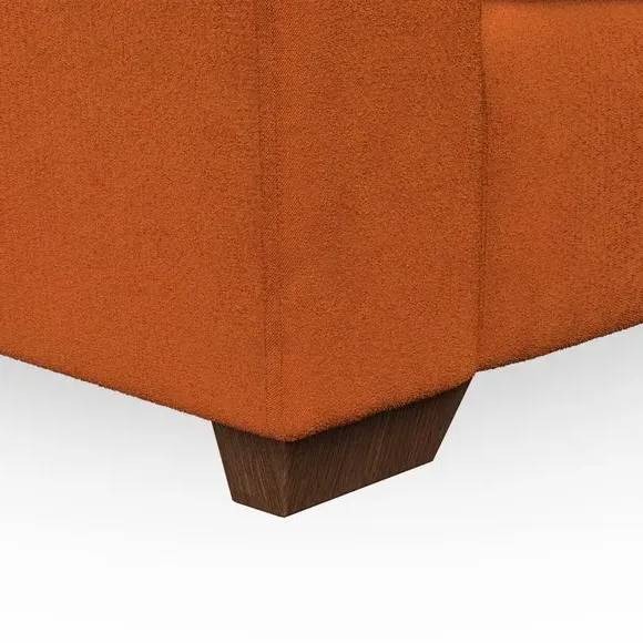 3-Seater Sofa with Flared Arms - Ginger, Velvet