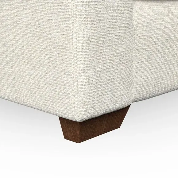 3-Seater Sofa with Flared Arms - Ivory