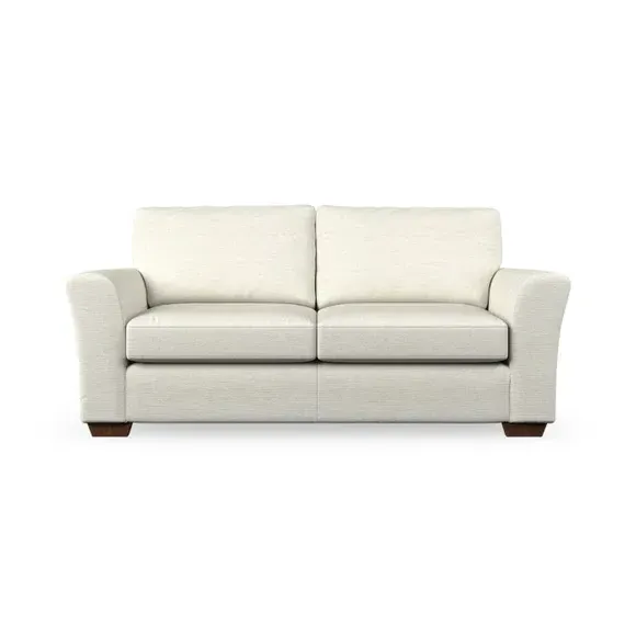 3-Seater Sofa with Flared Arms - Ivory