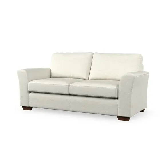 3-Seater Sofa with Flared Arms - Ivory