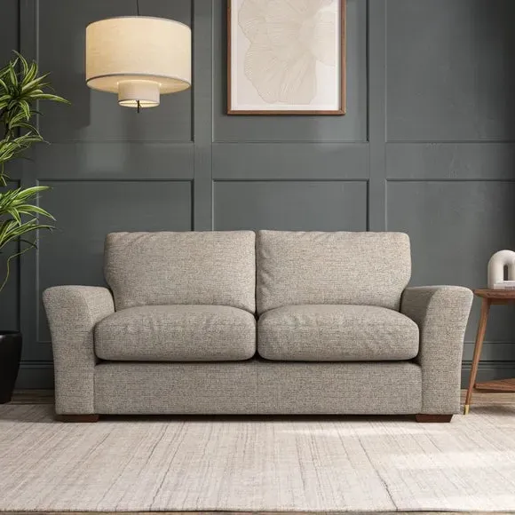 3-Seater Sofa with Flared Arms - Natural