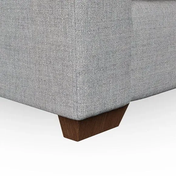 3-Seater Sofa with Flared Arms - Silver, Weave