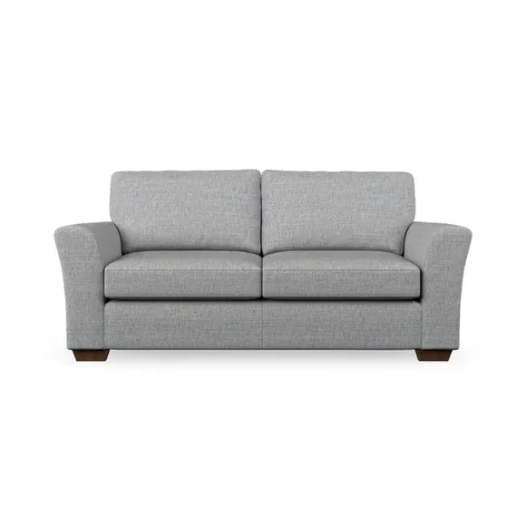 3-Seater Sofa with Flared Arms - Silver, Weave