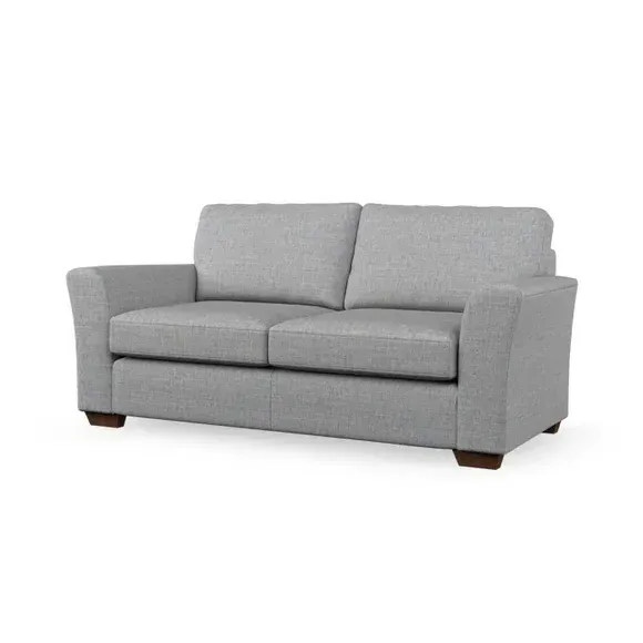 3-Seater Sofa with Flared Arms - Silver, Weave