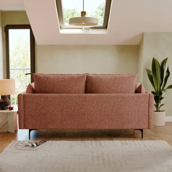 3-Seater Sofa with Knife Edge Cushions - Chenille