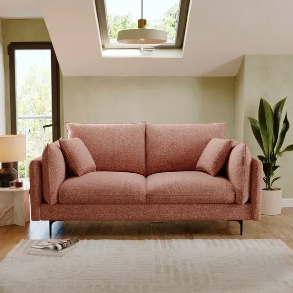 3-Seater Sofa with Knife Edge Cushions - Chenille image