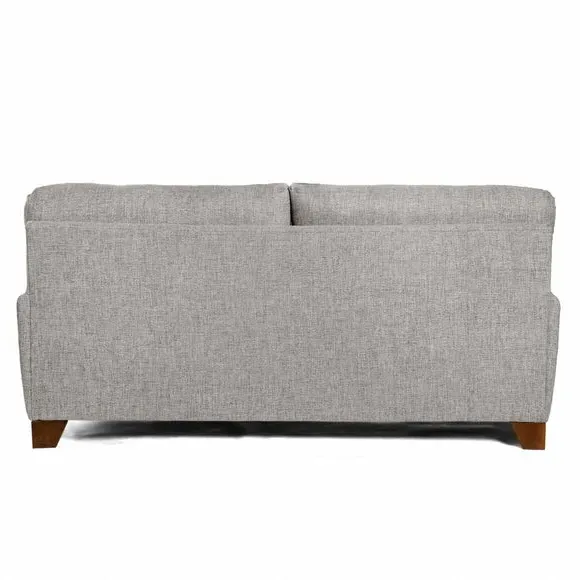3-Seater Sofa with Padded Arms - Natural, Fabric