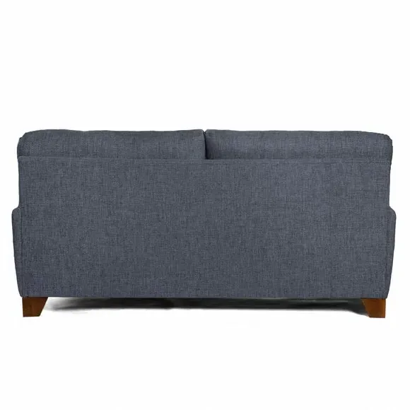 3-Seater Sofa with Padded Arms - Navy, Fabric
