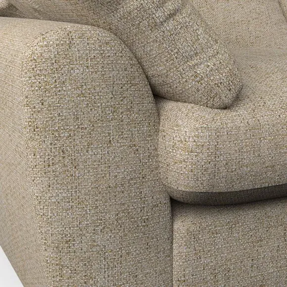 3-Seater Sofa with Pebble Arms - Honey, Weave