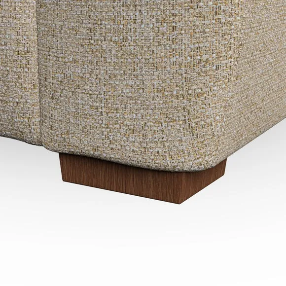 3-Seater Sofa with Pebble Arms - Honey, Weave